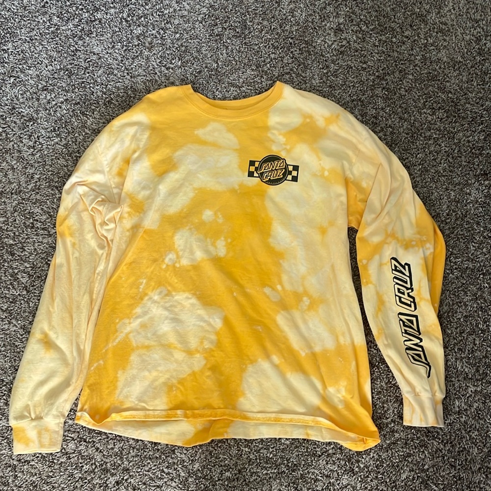 Santa Cruz Tie dye yellow long sleeve